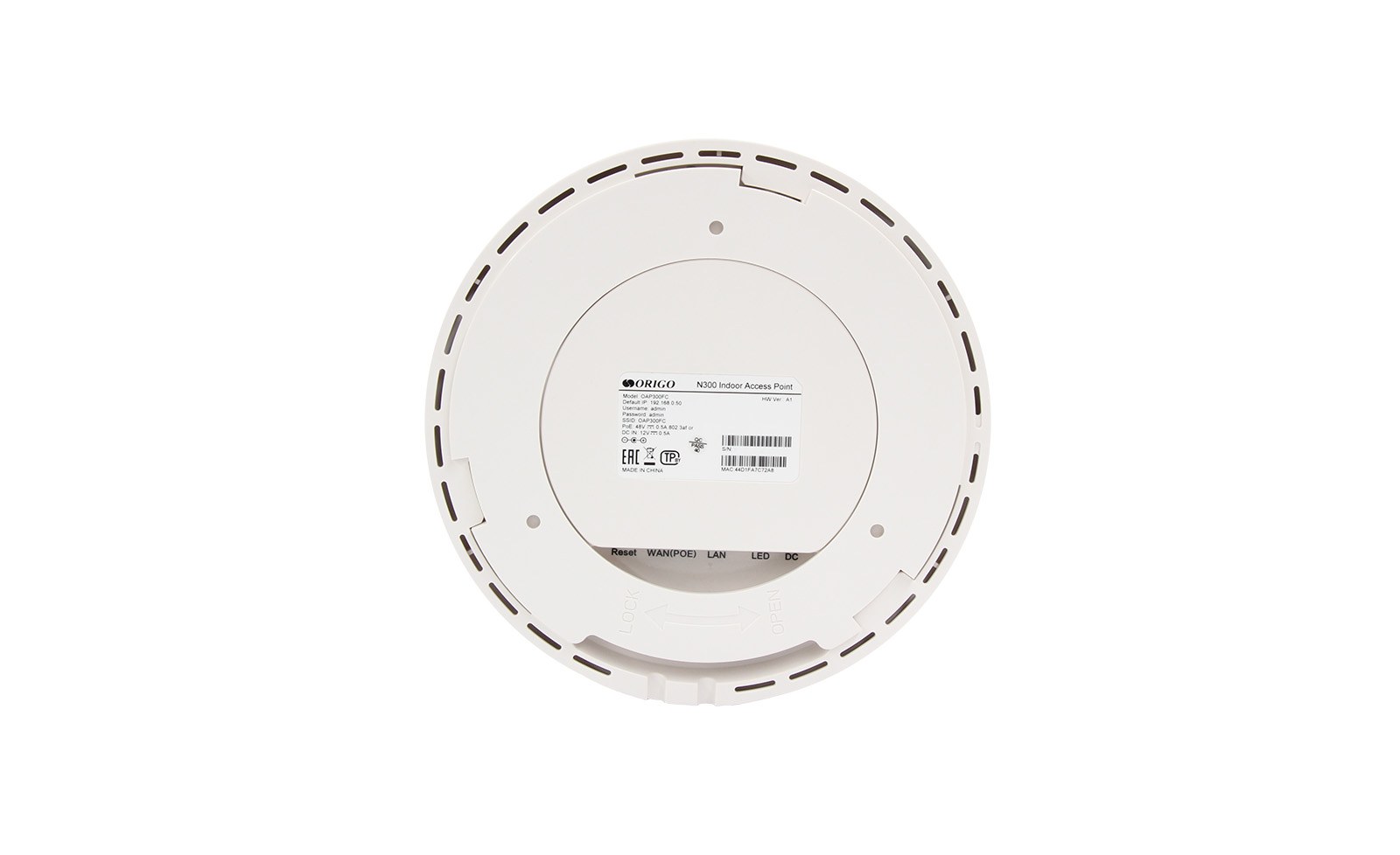 Фото Точка доступа Origo OAP300FC (OAP300FC/A1A) N300 10/100BASE-TX белый