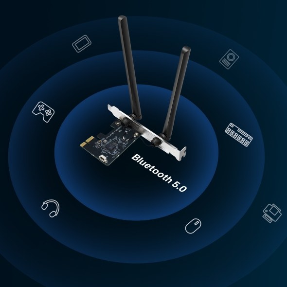 Фото Wi-Fi Bluetooth PCI Адаптер Mercusys AC1200 Dual-Band Wi-Fi Bluetooth PCI Express Adapter