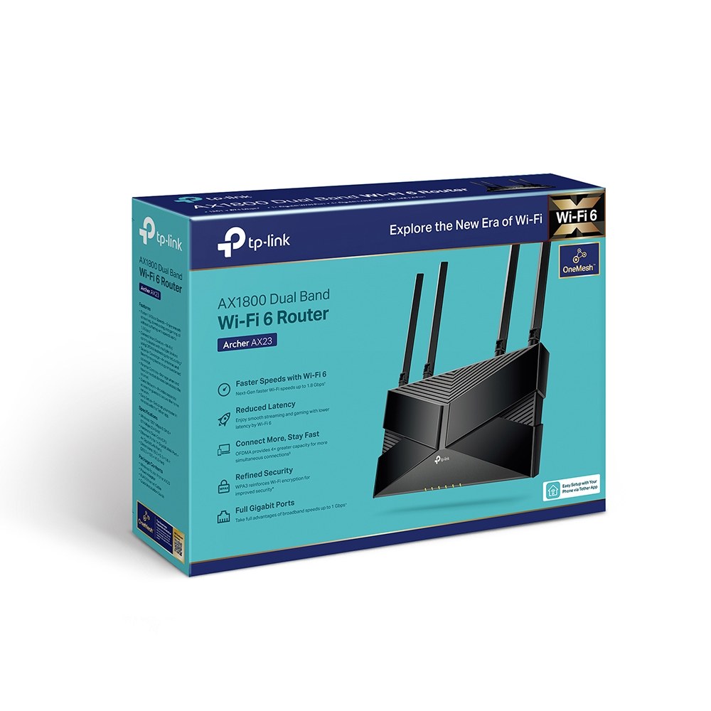 Фото Двухдиапазонный Wi-Fi 6 роутер TP-Link Archer AX23 AX1800