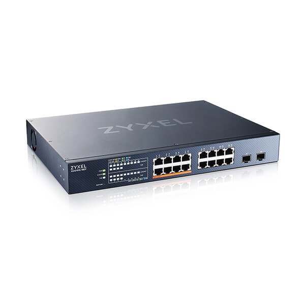 Фото Коммутатор Zyxel NebulaFlex XMG1915-18EP-EU0101F 16x2.5Gbит/с 2SFP+ 8PoE++ 180W управляемый