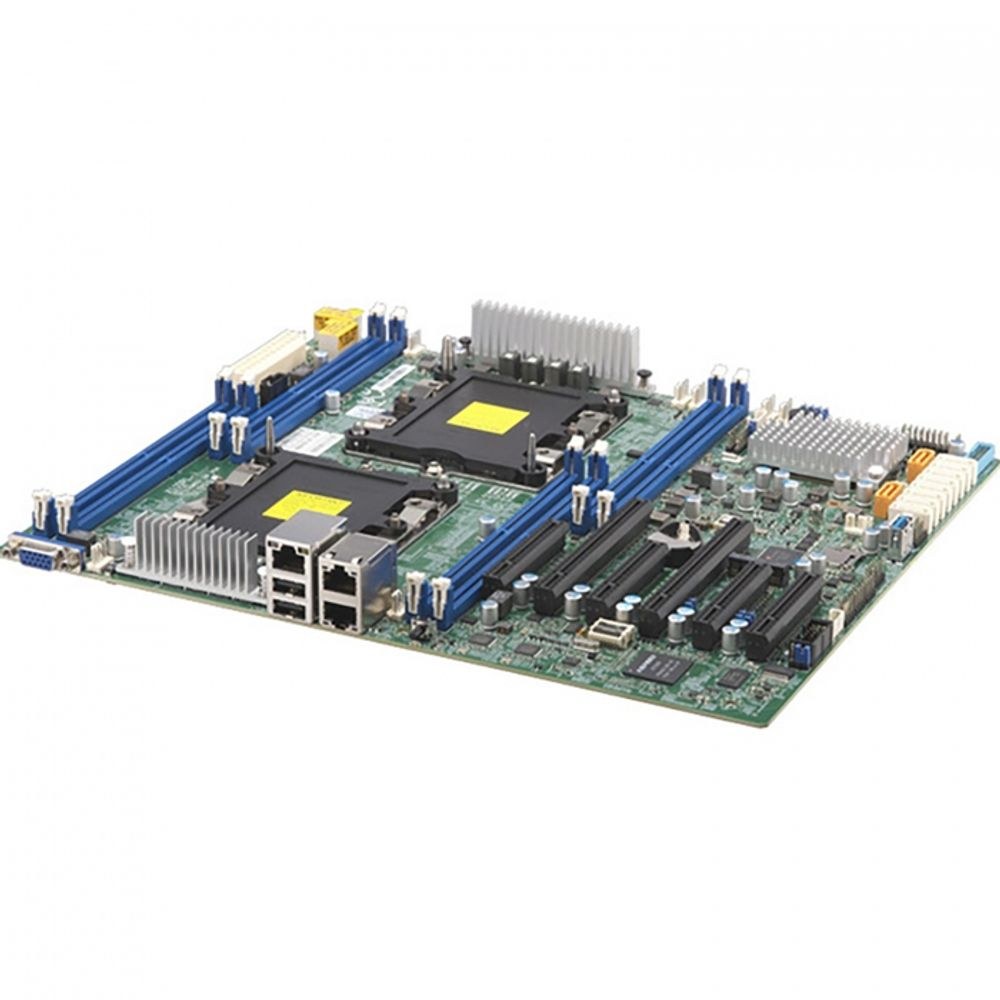 Фото Материнская плата Supermicro MBD-X11DPI-N-B, LGA 3647, Intel C621, 16xDDR4, 14xSATA, 1xM.2, 6xPCI-E 3.0 (x16, x8), 2x 1Gb LAN, 1xVGA, 4xUSB-A 2.0, 3xUSB-A 3.2 Gen 1, 2xCOM, E-ATX, Bulk