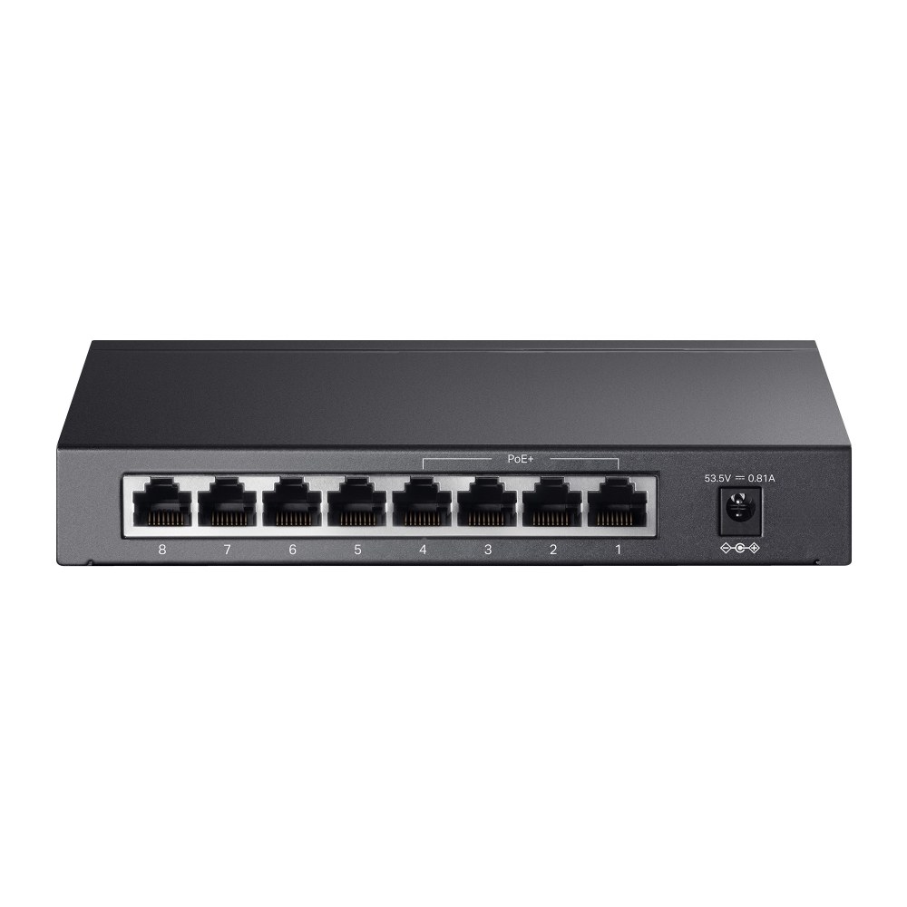 Фото Коммутатор TP-Link 8-Port 10/100Mbps Unmanaged Switch with 4-Port PoE, metal case, desktop mount, PoE budget 41W.