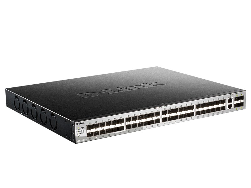 Фото Коммутатор DGS-3130-54S Managed L3 Stackable Switch 48x1000Base-X SFP, 2x10Gbase-T, 4x10Gbase-X SFP+, CLI, 1000Base-T Management, RJ45 Console, USB, RPS, Dying Gasp