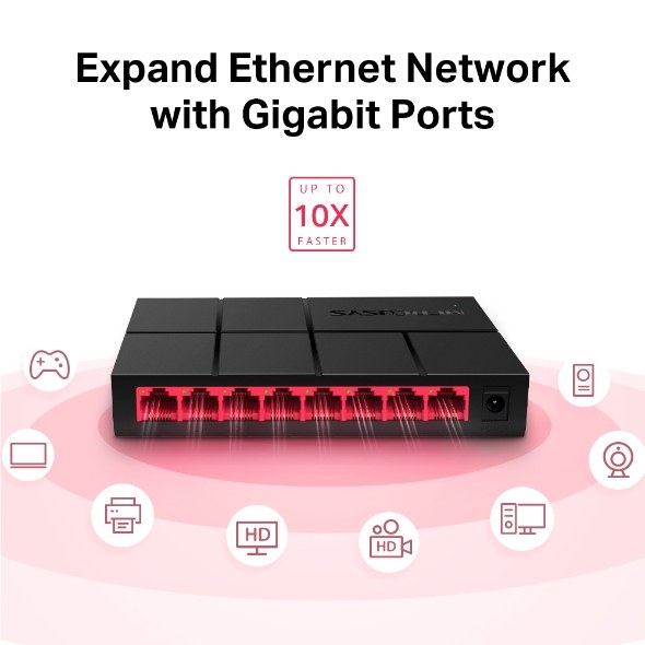 Фото Коммутатор Mercusys MS108G