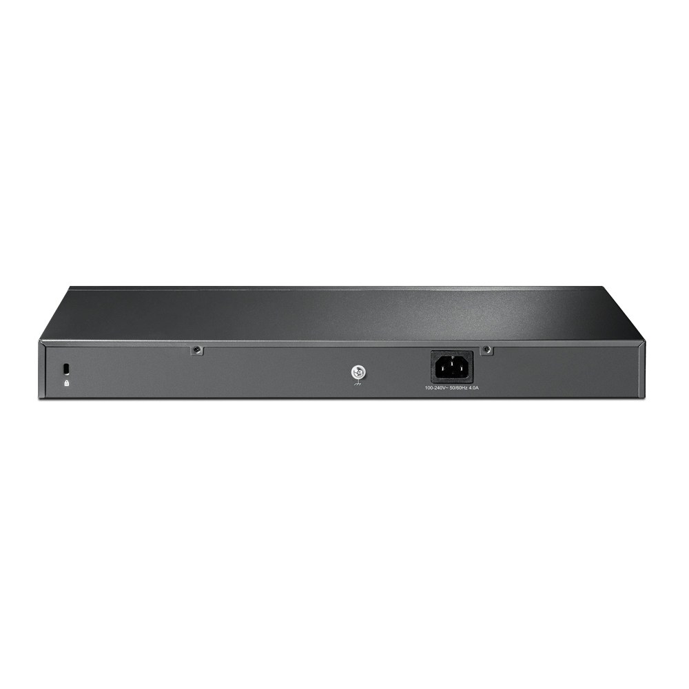 Фото Коммутатор сетевой JetStream 24-port 10/100Mbps + 4-port Gigabit L2 Smart Switch with 24-port PoE+, PoE budget up to 250W, support PoE power management, with abundant L2 features,1U rack mountable, full managed via web UI/CLI/SSH/Telnet/SNMP