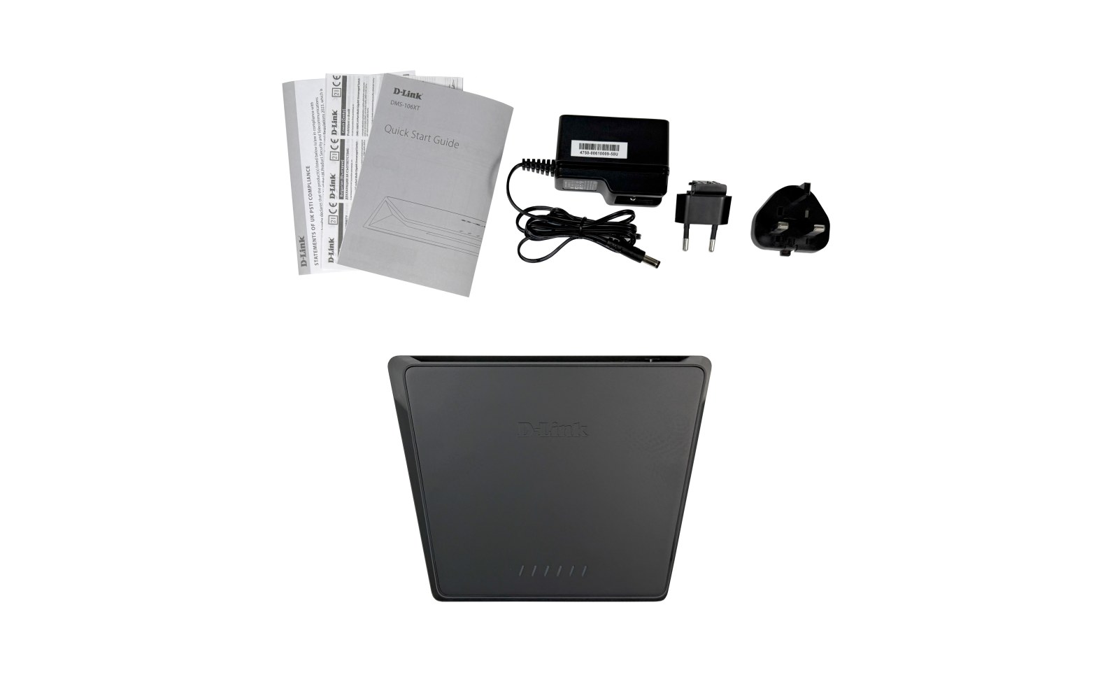 Фото Конфигурируемый коммутатор, 5x1000Base-T, 1x10GBase-T, DIP-переключатель, корпус металл