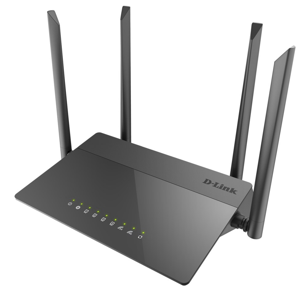Фото Маршрутизатор DIR-841/GF,DIR-841/GFRU AC1200 Wi-Fi Router, 1000Base-X SFP WAN, 4x100Base-TX LAN, 4x5dBi external antennas