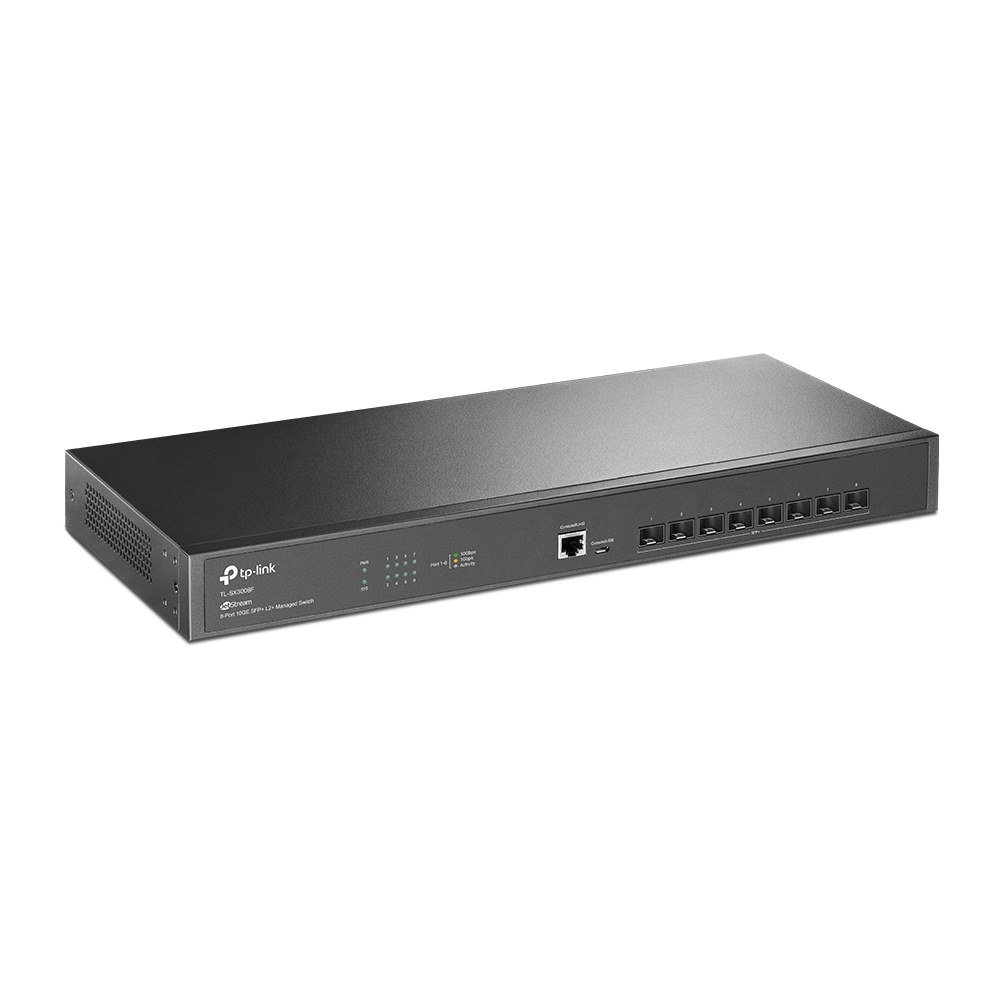 Фото Коммутатор Fully managed switch with full 8-port 10G fiber ports and 160 Gbps switching capacity