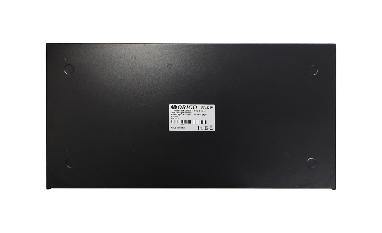 Фото Коммутатор неуправляемый PoE ORIGO OS1226P/285W/A1A 24x100Base-TX PoE+, 2x1000Base-T, PoE-бюджет 285 Вт, корпус металл