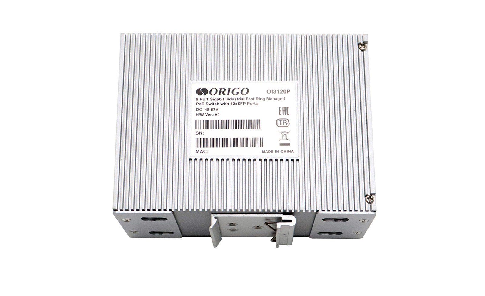 Фото Коммутатор ORIGO OI3120P/185W/A1A, 8×1 Гбит/с PoE + 12×1 Гбит/с SFP, управляемый
