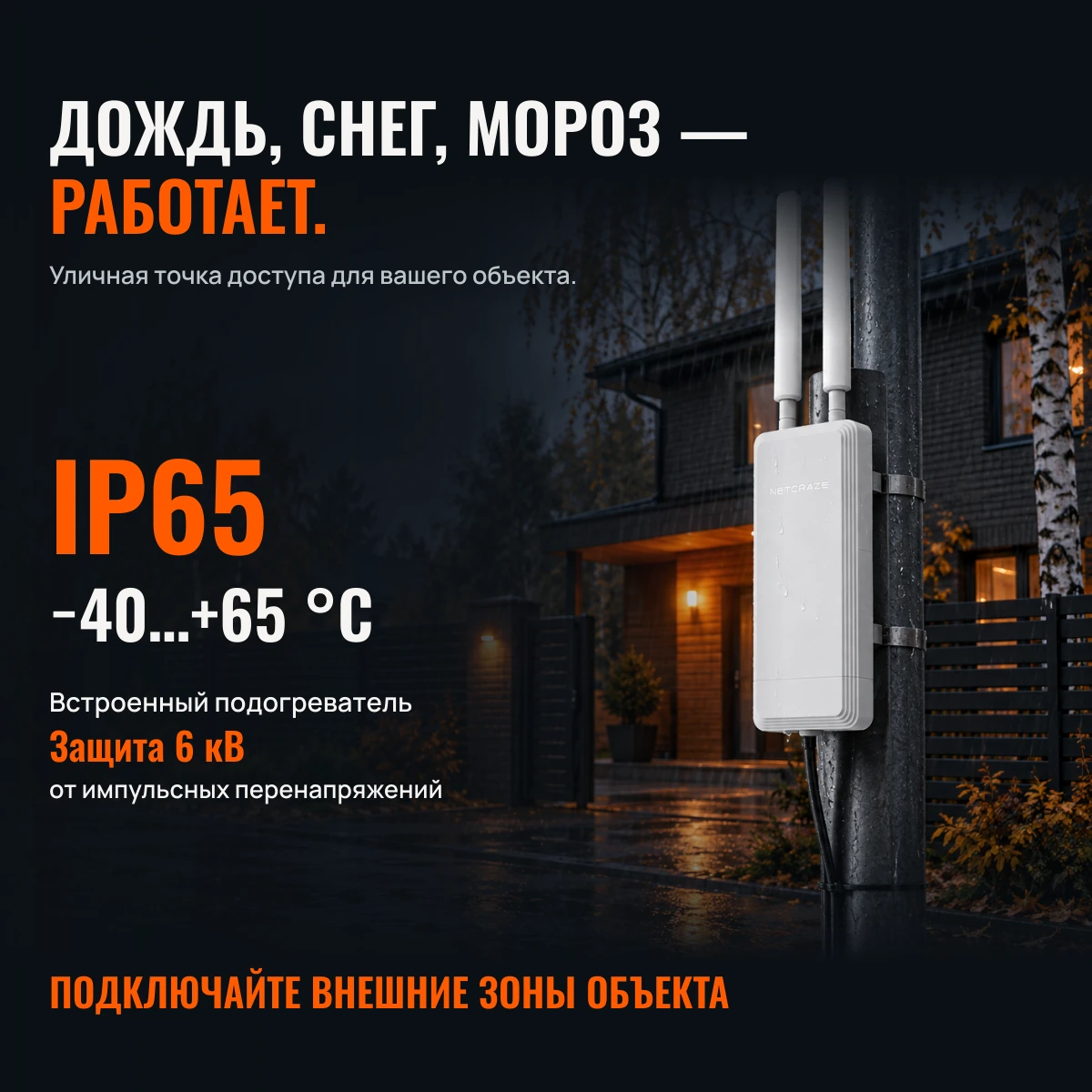 Netcraze Stellar 6 (NAP-650). WI-FI ВЫХОДИТ ИЗ ДОМА.