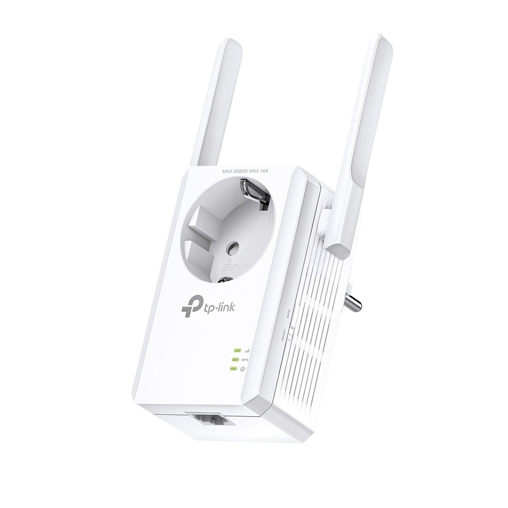 Фото Сетевой адаптер TP-Link SOHO TL-WA860RE 300Mbps Wireless N Wall Plugged Range Extender with AC Passthrough, QCA(Atheros), 2T2R, 2.4GHz, 802.11b/g/n, 1 10/100Mbps LAN port, Range Extender button, Range Extender mode, suppo поставляется без кабеля RJ-45