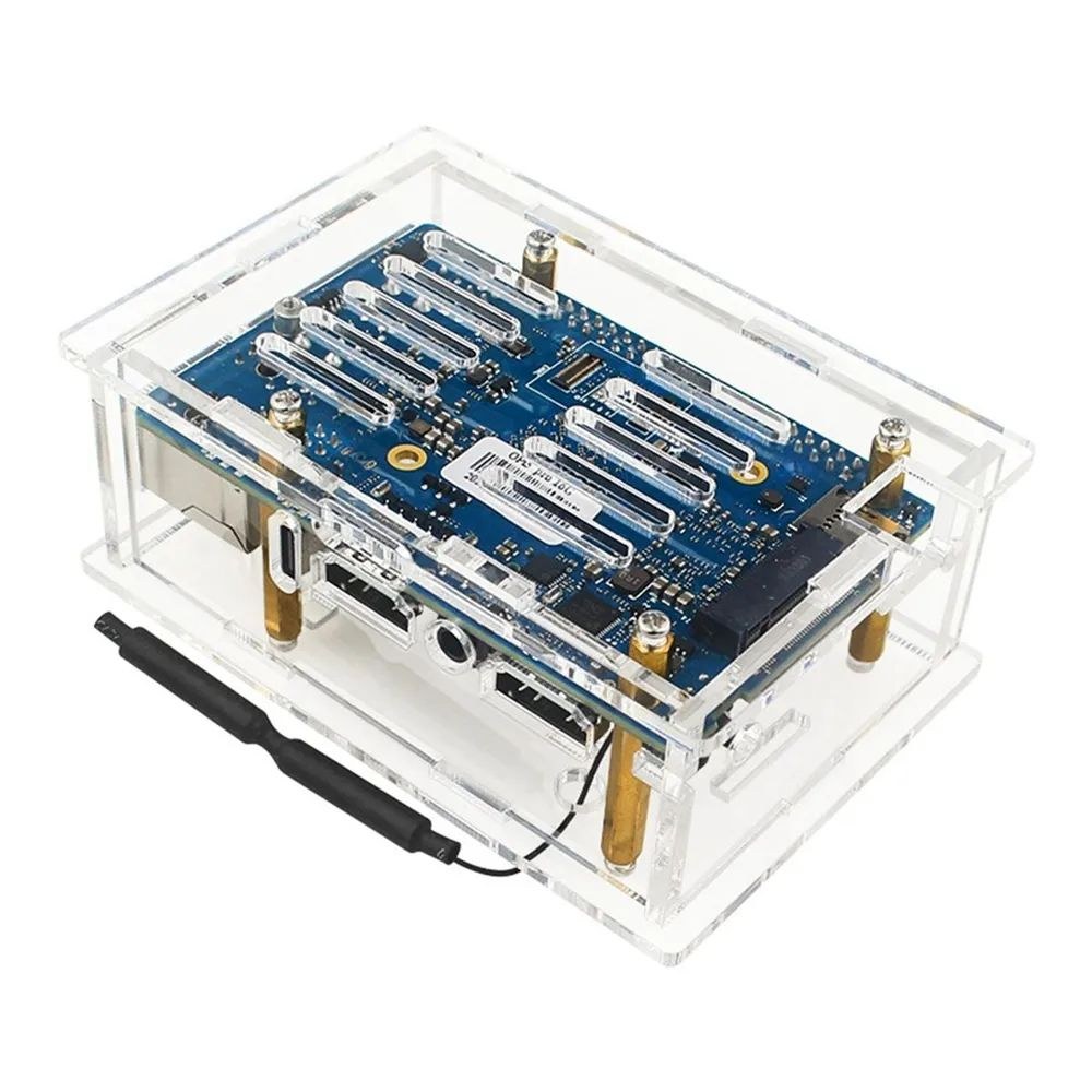 Фото Компьютерный корпус ACD Orange Pi 5 pro Acrylic case