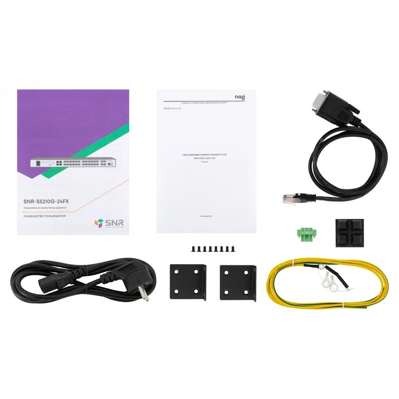 Фото Управляемый коммутатор SNR уровня 2+, 20 портов 100/1000Base-X SFP, 4 порта Combo 10/100/1000Base-T 100/1000Base-X SFP, 4 порта 1/10G SFP+, встроенный БП ~220V AC, разъем для АКБ 12V с возможностью за