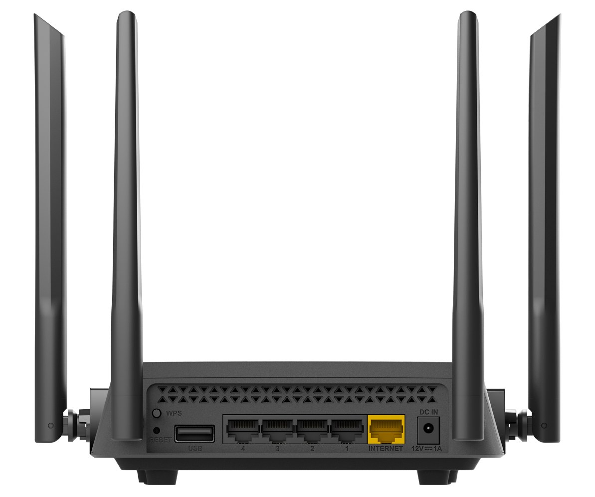 Фото Маршрутизатор D-link DIR-825/R5 DIR-825/RU/R5A беспроводной двухдиапазонный гигабитный AC1200 Wave 2 с поддержкой MU-MIMO, EasyMesh, 3G/LTE и USB-порт