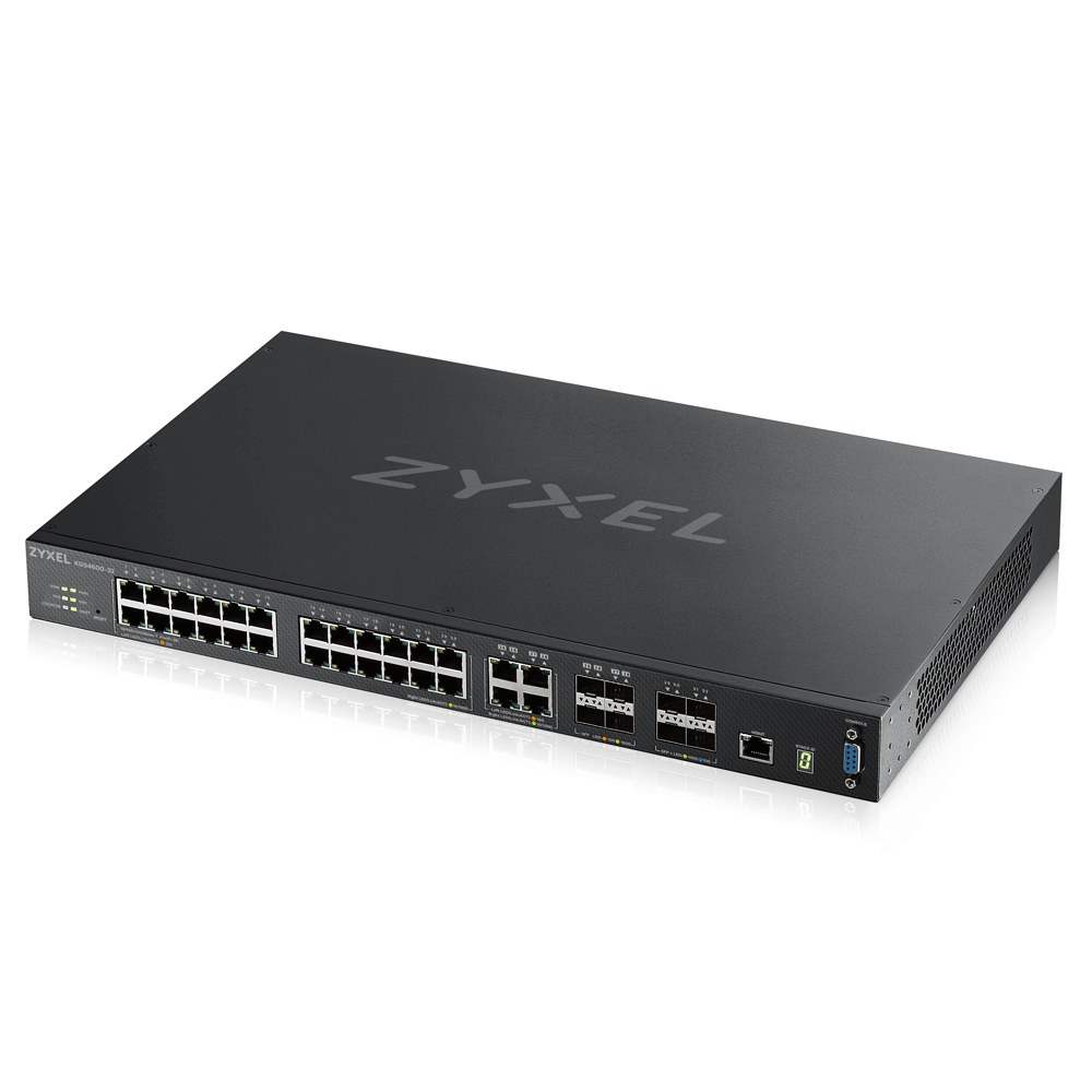 Фото Коммутатор ZYXEL ZYXEL XGS4600-32 L3 Managed Switch, 28 port Gig and 4x 10G SFP+, stackable, dual PSU