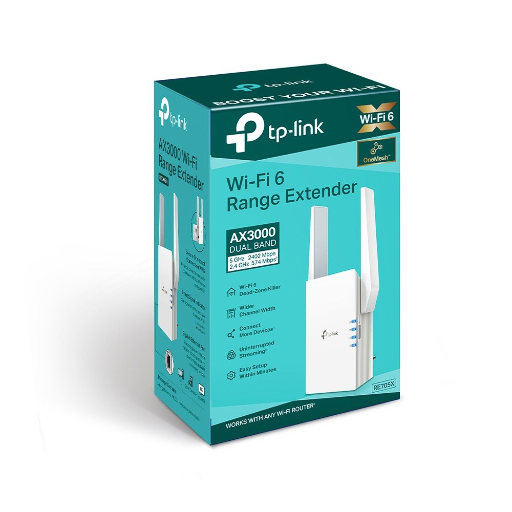 Фото Усилитель Wi-Fi сигнала TP-Link RE705X AX3000