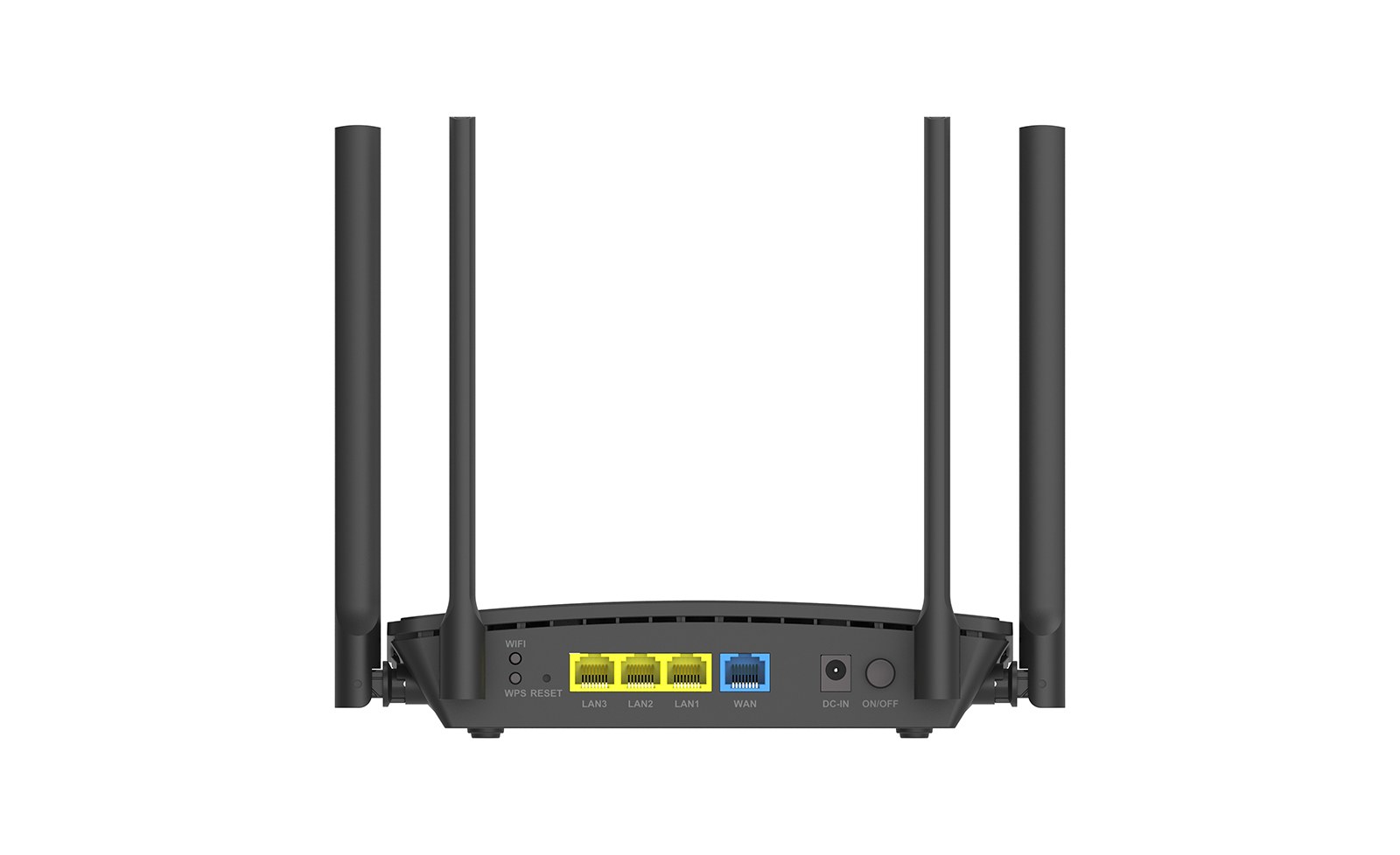 Фото Двухдиапазонный Wi-Fi 6 маршрутизатор AX1500, 1x1000Base-T WAN, 3x1000Base-T LAN, 4 внешние антенны 5 dBi