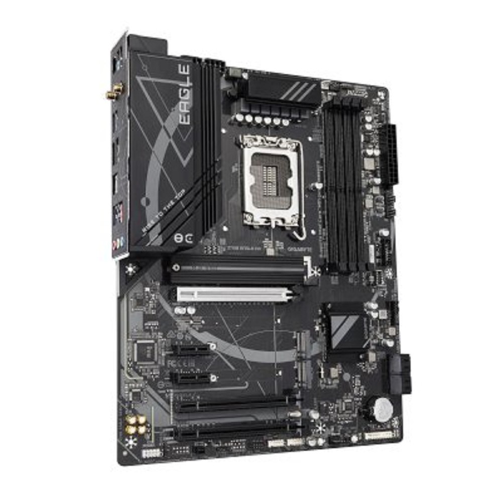 Фото Материнская плата Gigabyte Z790 EAGLE AX, LGA 1700, Intel Z790, 4xDDR5, 4xSATA, 3xM.2, 1xPCIe 3.0 x1, 1xPCIe 4.0 x4, 1xPCIe 5.0 x16, 1xHDMI, 1xDP, 1x 2.5Gb LAN, 2xUSB-A 2.0, 4xUSB-A 3.2 Gen 1, 1xUSB 3.2 Gen 2, 7.1, ATX