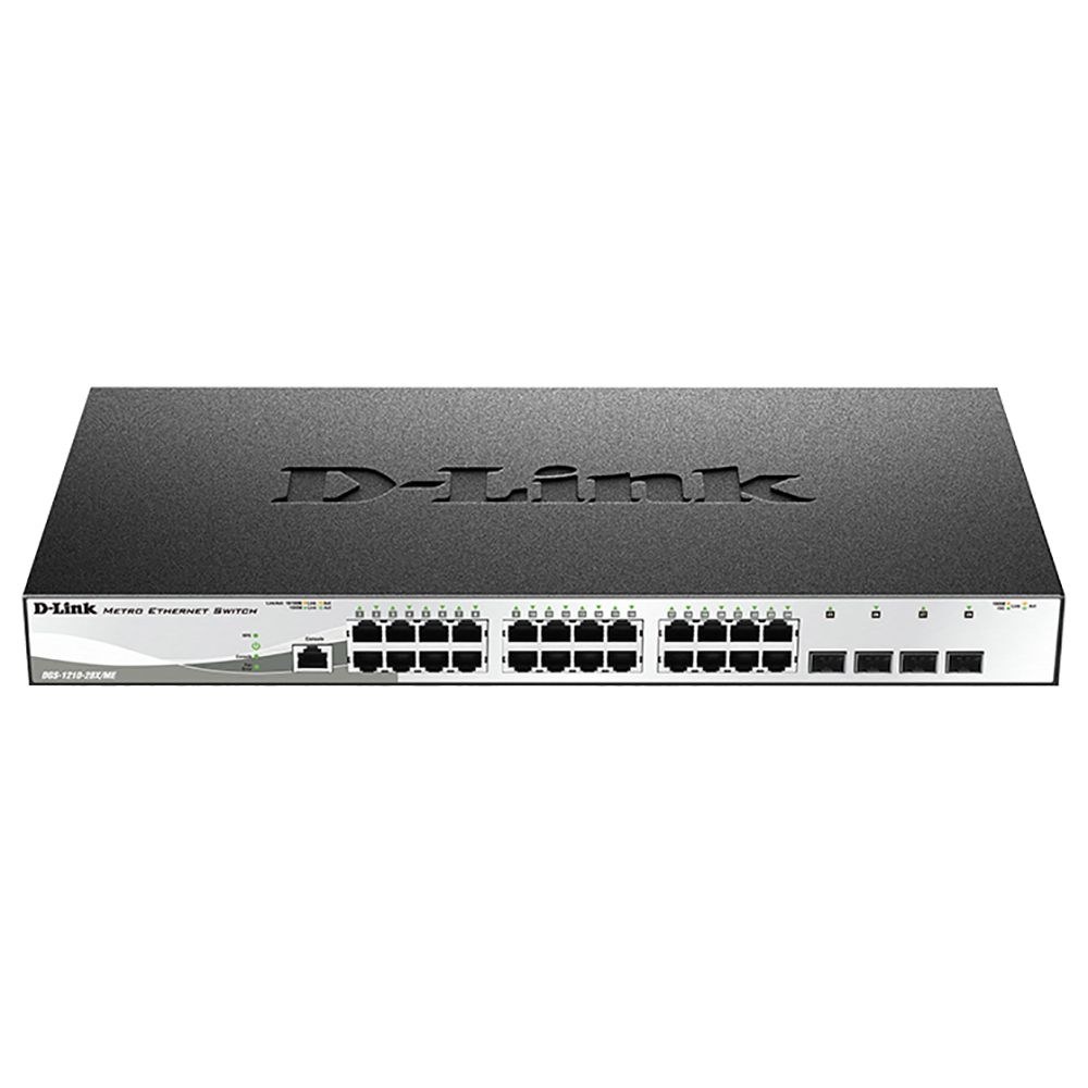 Фото Коммутатор D-Link DGS-1210-28X/ME/C1A 24x1Гбит/с 4SFP+ управляемый