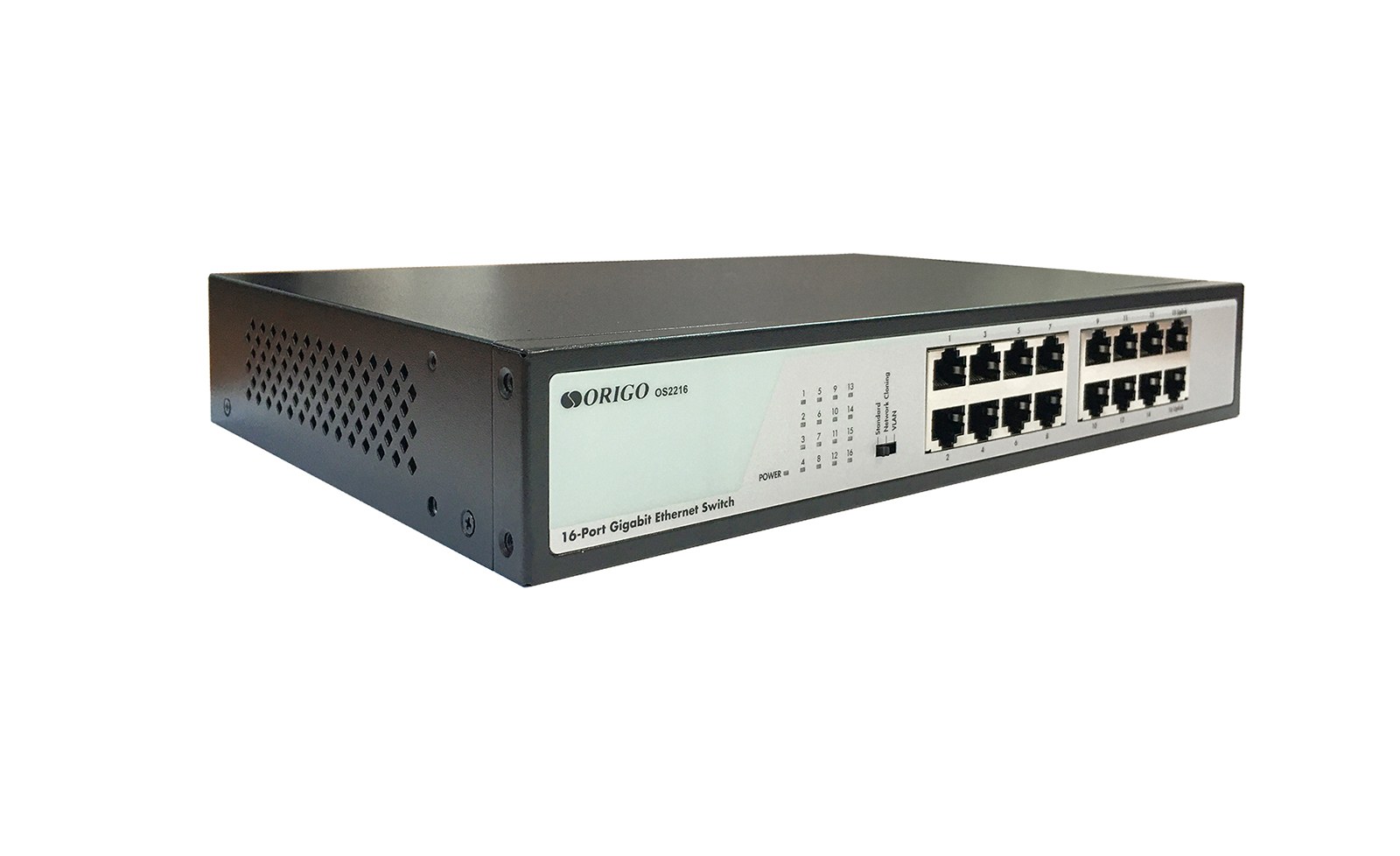 Фото Коммутатор ORIGO Unmanaged Switch, 16x1000Base-T, 19 Rackmount Kit