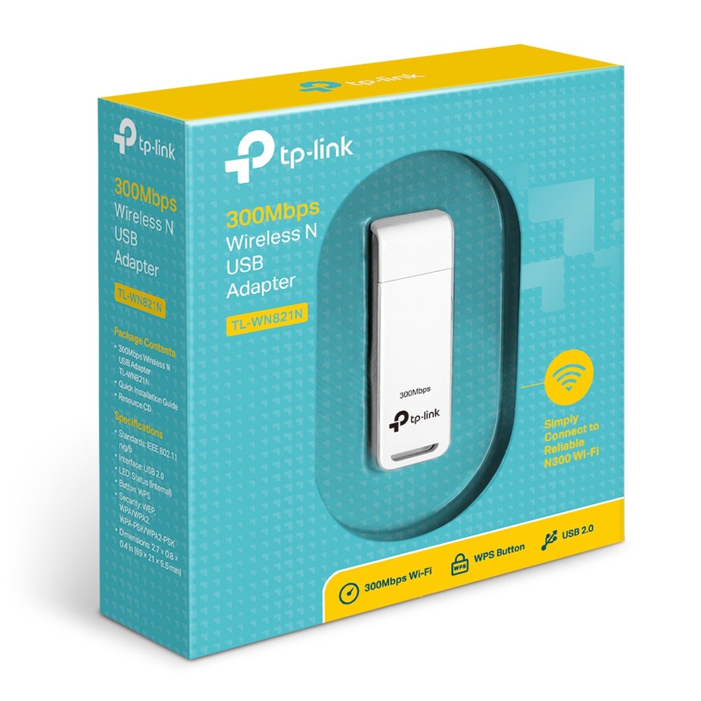 Фото Сетевой адаптер TP-Link TL-WN821N Беспроводной USB адаптер 300 Мбит/с стандарта N