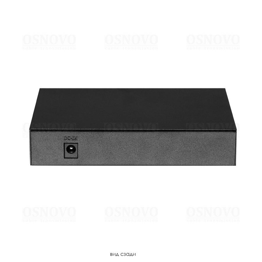 Фото Коммутатор Osnovo SW-20600/D удлинитель FE на 6 портов с питанием по PoE, 4 *10/100 Base-T PoE, 1 *10/100 Base-T Uplink с поддержкой питания по PoE (до 90W), 1 *10/100 Base-T Uplink, PoE на порт - до 30W, суммарно до до 87W