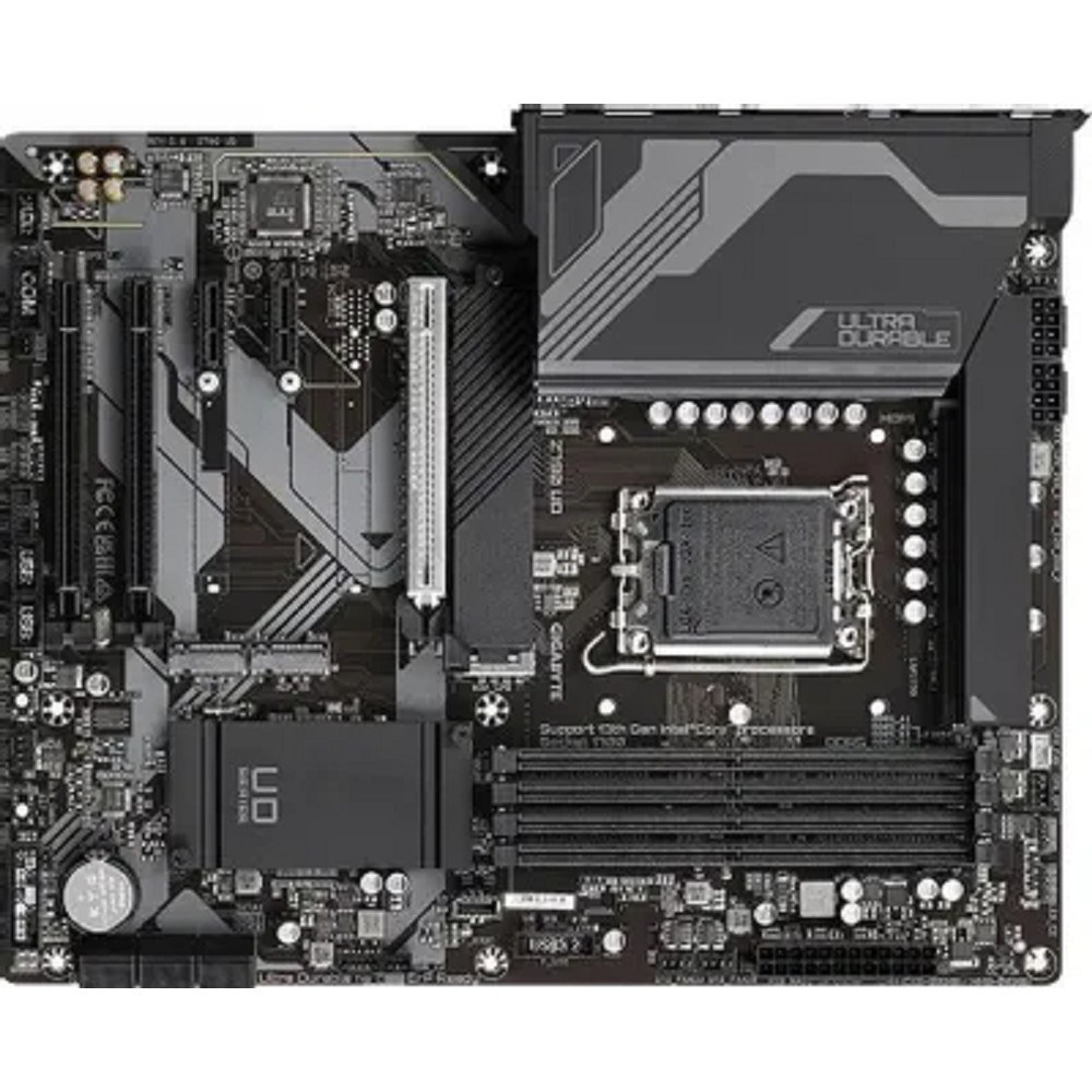 Фото Материнская плата Gigabyte Z790 UD, LGA 1700, Intel Z790, 4xDDR5, 6xSATA, 3xM.2, 1xPCI-E 5.0 x16, 1xPCI-E 4.0 x4, 1xPCI-E 3.0 x1, 1xHDMI, 1xDP, 1x 2.5Gb LAN, 4xUSB-A 2.0, 4xUSB-A 3.2 Gen 1, 1xUSB-A 3.2 Gen 2, 1xUSB-C 3.2 Gen 2x2, 7.1, ATX