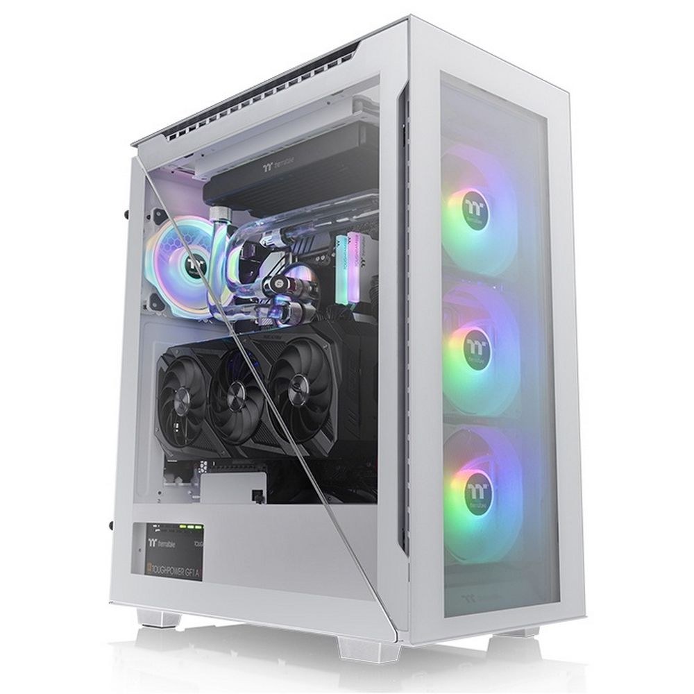 Фото Компьютерный корпус Thermaltake Divider 500 TG Snow ARGb CA-1T4-00M6WN-01 White/Win/SPCC/Tempered Glass*4/120мм ARGb Fan*3/120мм Standard Fan*1 (527897)
