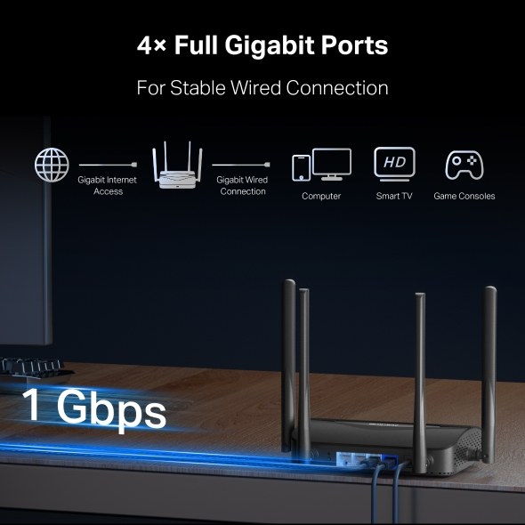 Фото Двухдиапазонный роутер Wi-Fi 7 Mercusys MR25BE BE3600