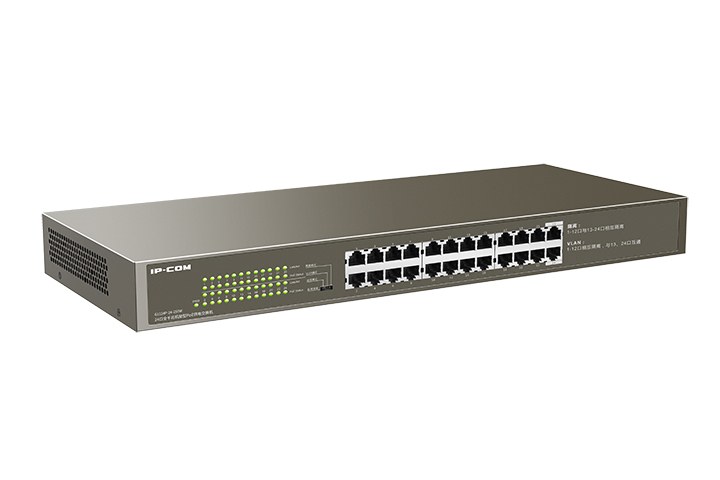 Фото Коммутатор IP-COM G1124P-24-250W, 24×1 Гбит/с PoE, неуправляемый
