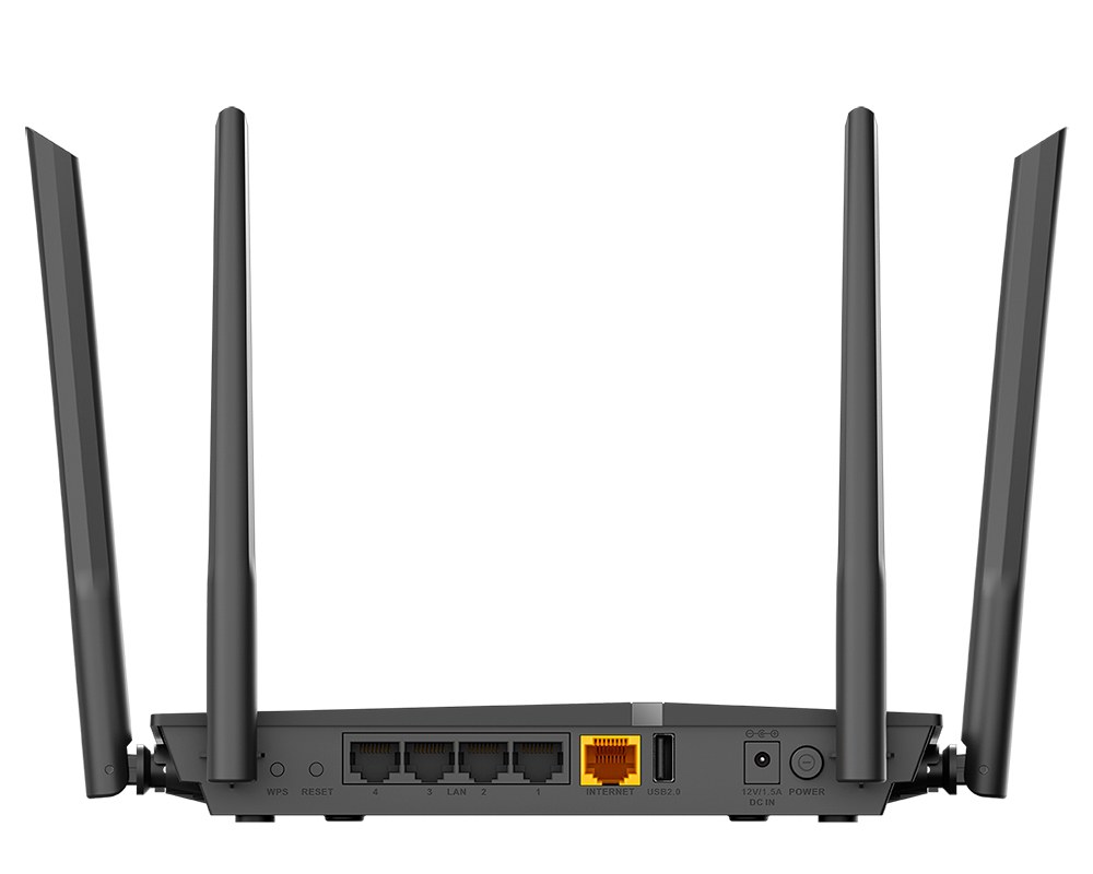 Фото Роутер D-Link DIR-1260/RU/R1A, Wireless AC1200 2x2 MU-MIMO Dual-band Gigabit Router with 1 10/100/1000Base-T WAN port, 4 10/100/1000Base-T LAN ports and 1 USB port.802.11b/g/n/ac compatible, up to 300 Mbps