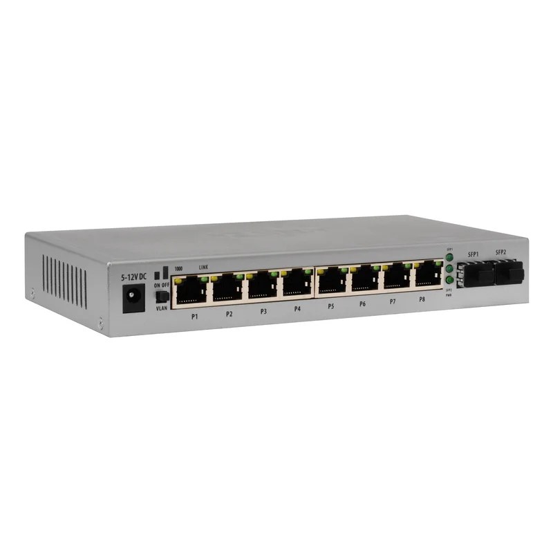 Фото Коммутатор SNR SNR-S1908G-2S, 1Gbит/с, количество портов 8 шт, (L2)