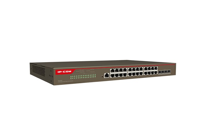 Фото Коммутатор IP-COM G5328X, 24×1 Гбит/с + 4×10 Гбит/с SFP+, управляемый