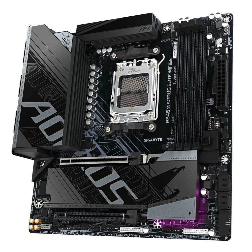 Фото Материнская плата Gigabyte B840M AORUS ELITE WIFI6E, RTL
