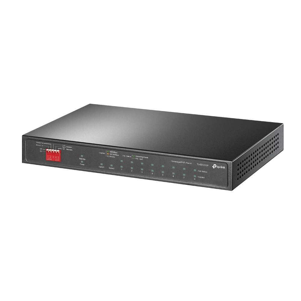 Фото Коммутатор TP-Link TL-SG1210P 10-портовый гигабитный настольный с 8 портами PoE+ SMB