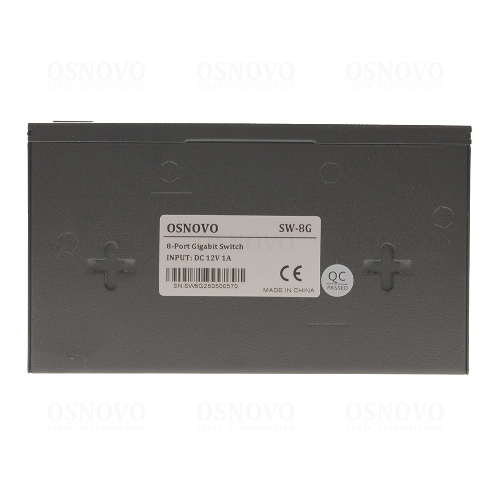 Фото Коммутатор Osnovo SW-8G 8x1 Гбит/с неуправляемый