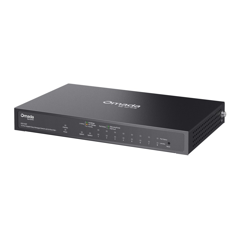 Фото Коммутатор TP-Link Omada 10-Port Gigabit Easy Managed Switch with 8-Port PoE+
