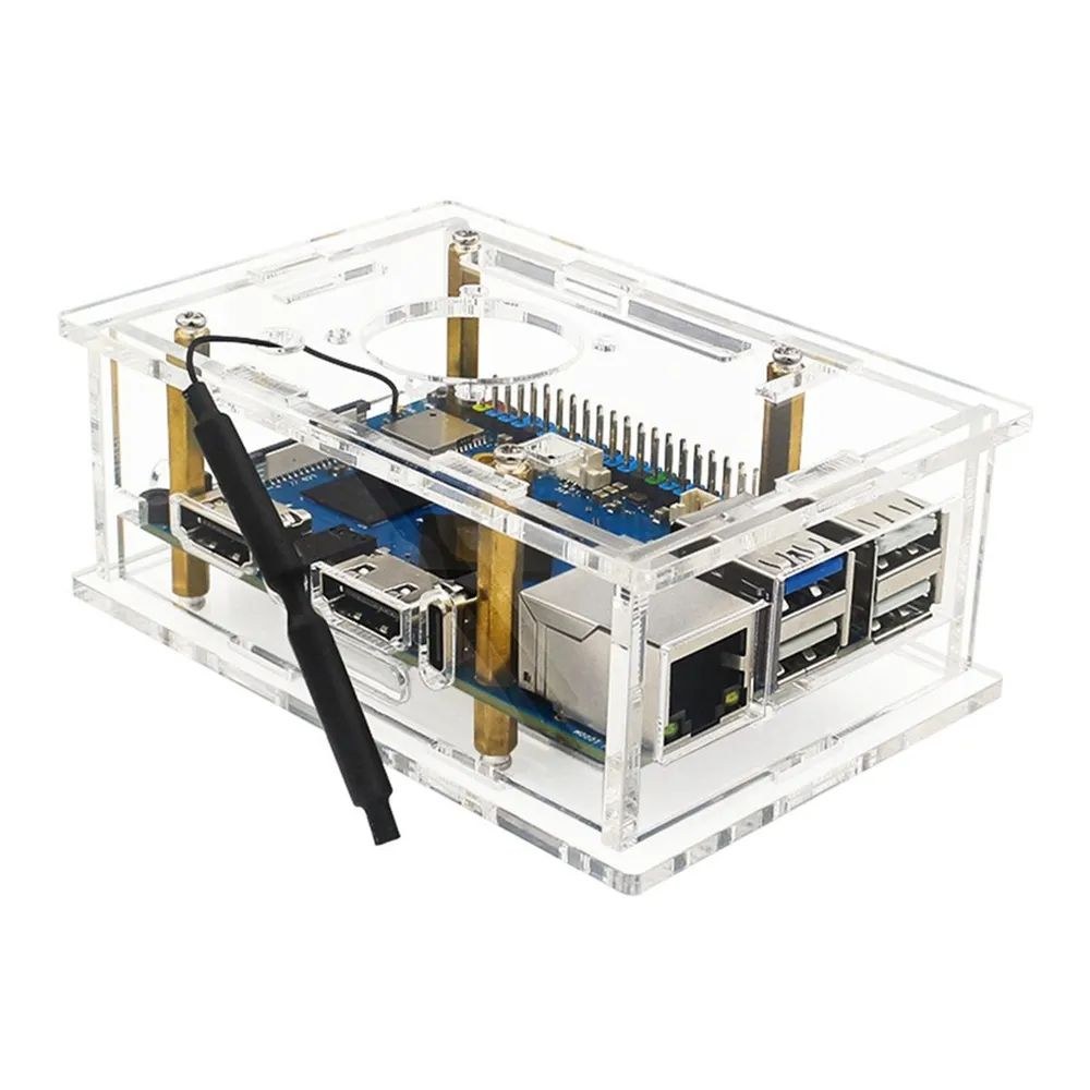Фото Компьютерный корпус ACD Orange Pi 5 pro Acrylic case