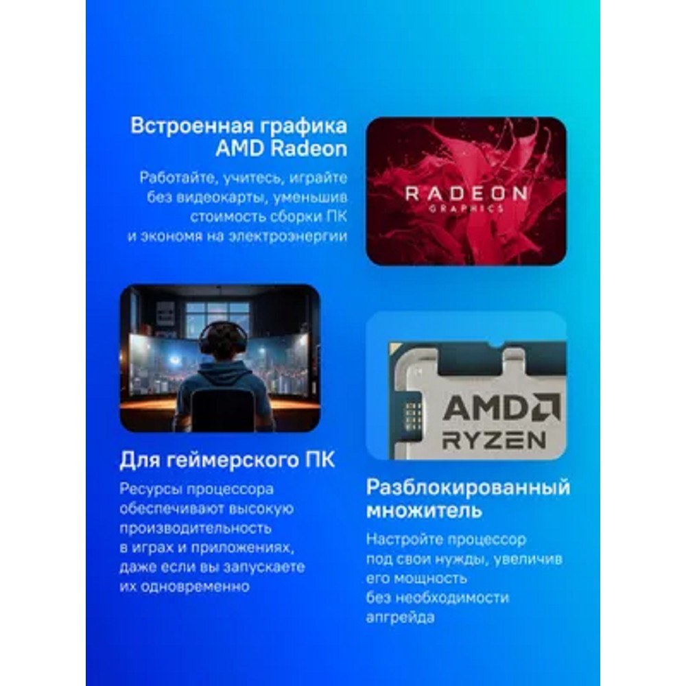 Процессор AMD Ryzen 7 9700X, для настольного ПК