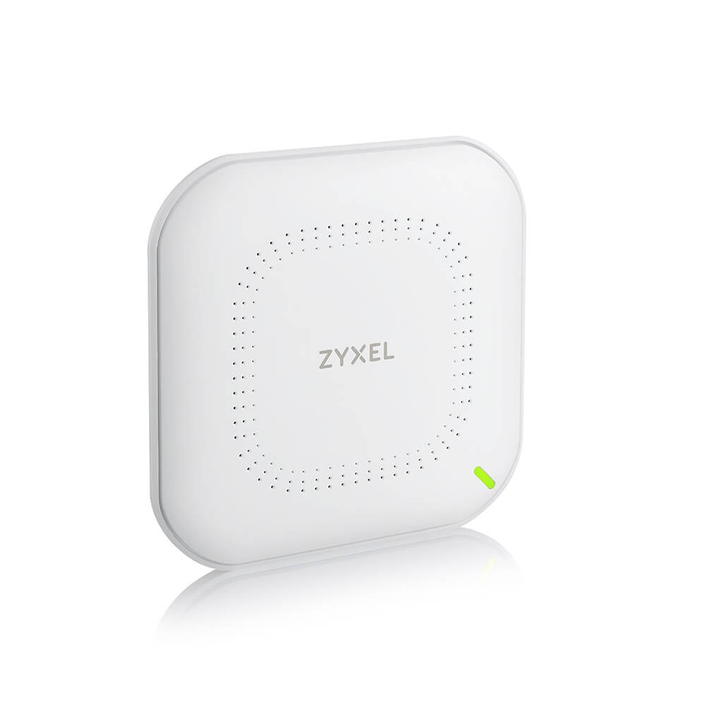 Фото Гибридная точка доступа Zyxel NebulaFlex NWA50AX, WiFi 6, 802.11a/b/g/n/ac/ax (2,4 и 5 ГГц), MU-MIMO, антенны 2x2, до 575+1200 Мбит/с, 1xLAN GE, PoE, без поддержки Captive portal и WPA-Enterprise, защ