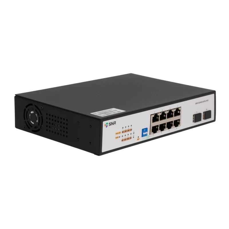 Фото Коммутатор SNR SNR-S2300G-8TM-POE (L2) 8x1Гбит/с 2SFP 8PoE 130W управляемый