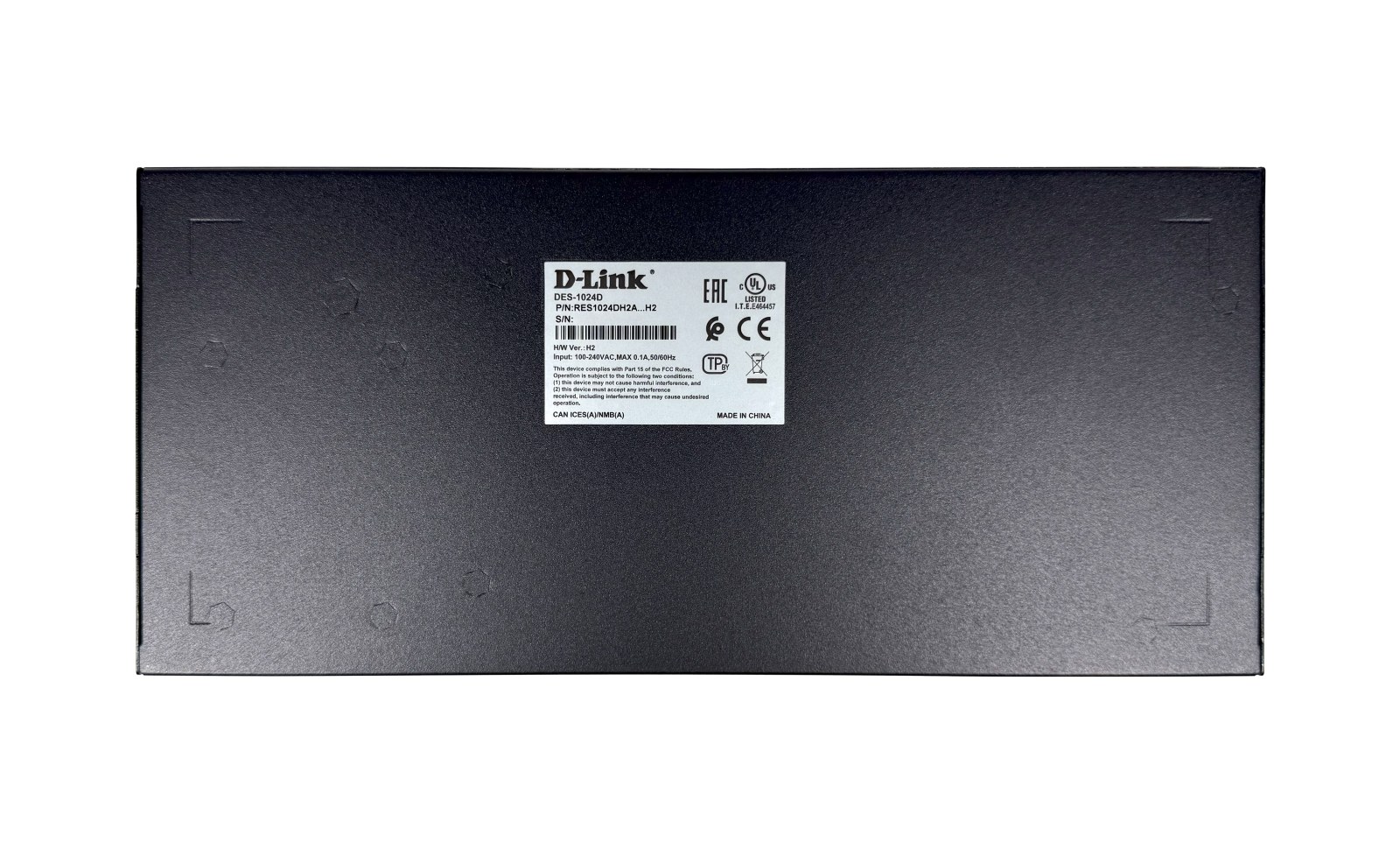 Фото Коммутатор неуправляемый D-Link DES-1024D/H2A с 24 портами 10/100Base-TX
