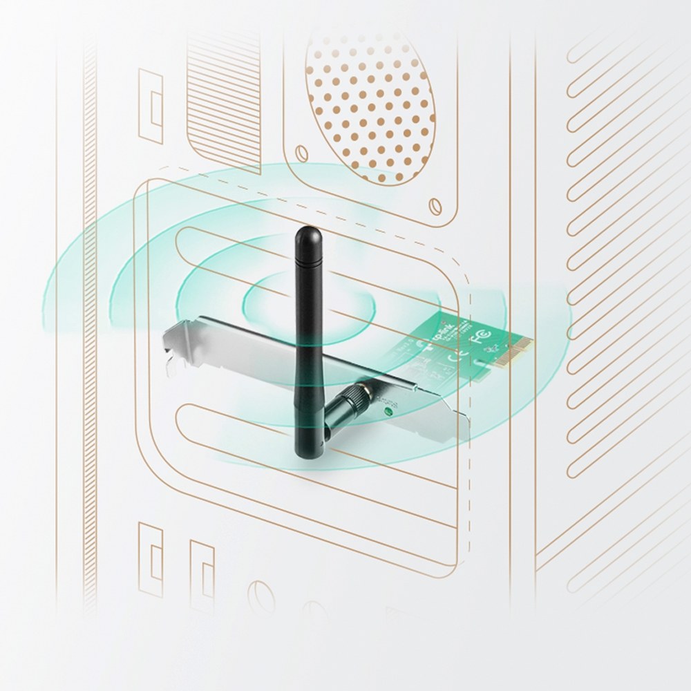 Фото Сетевой адаптер TP-Link SOHO TL-WN781ND Беспроводной сетевой адаптер на шине PCI Express серии Lite N, до 150 Мбит/с