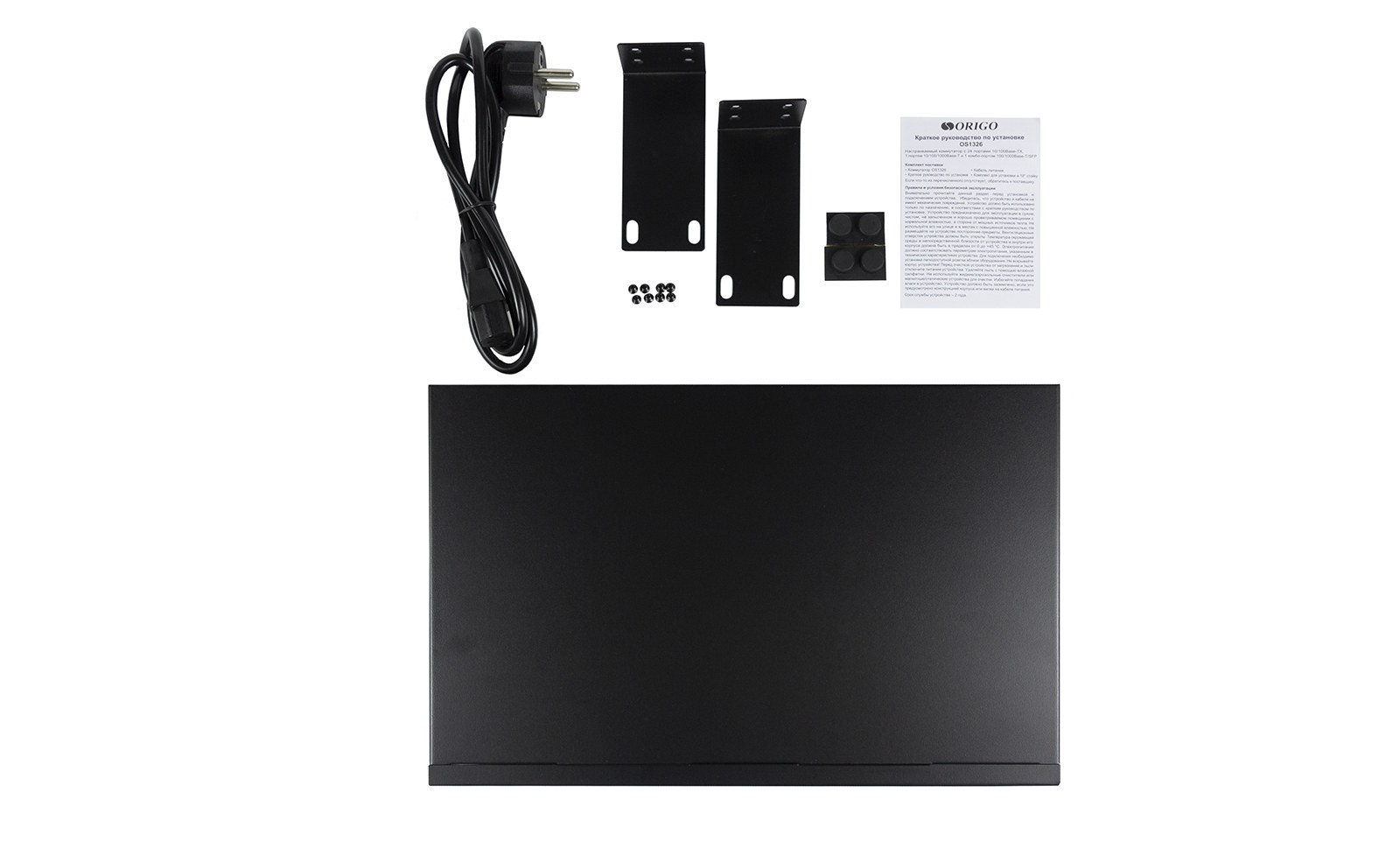 Фото Коммутатор настраиваемый L2-ORIGO OS1326/A1A 24x100Base-TX, 1x1000Base-T, 1xCombo 1000Base-T/SFP