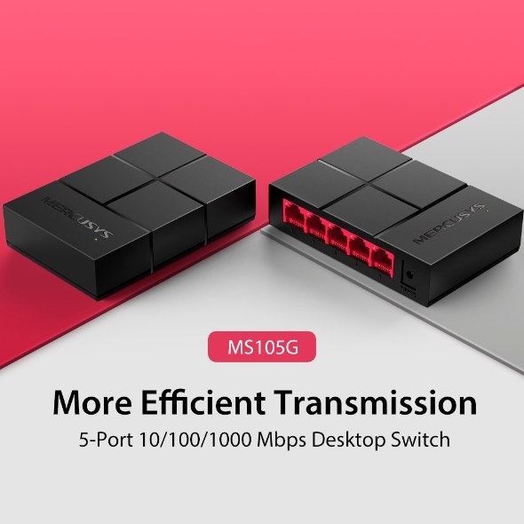 Фото Коммутатор Mercusys MS105G 5G неуправляемый