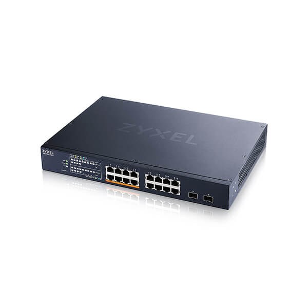 Фото Коммутатор Zyxel NebulaFlex XMG1915-18EP-EU0101F 16x2.5Gbит/с 2SFP+ 8PoE++ 180W управляемый