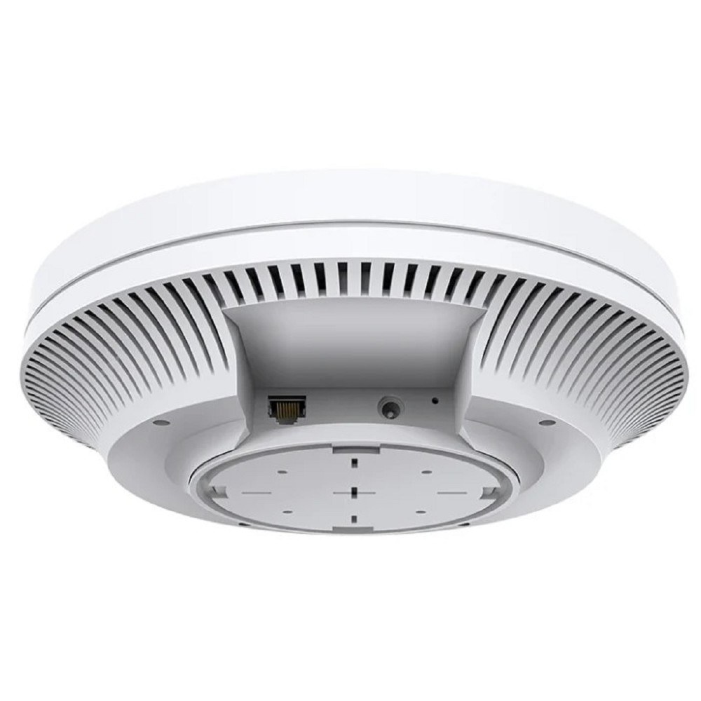 Фото Точка доступа TP-Link 11AX dual-band ceiling access point, up to 1200 Mbit/s at 5 GHz and up to 574 Mbit/s at 2.4 GHz, 1 10/100/1000Mbps LAN port, support PoE 802.3at standard, support BSS coloring, Seamless Roaming, Mesh, Band Steering, Airtime Fairness,