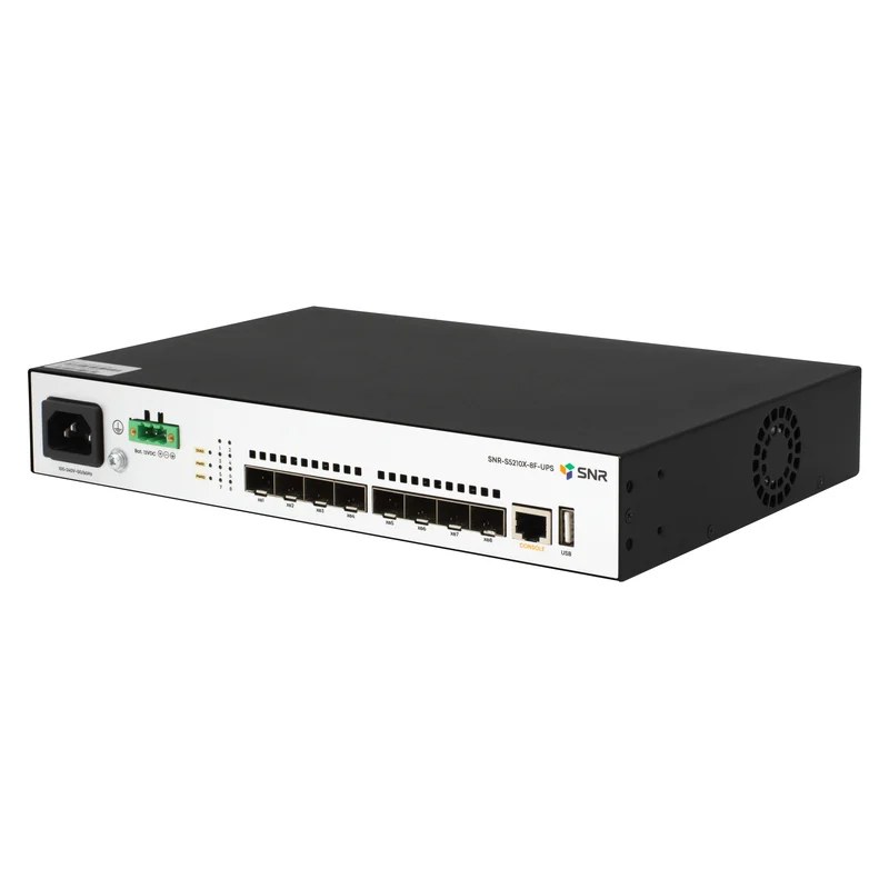 Фото Коммутатор SNR SNR-S5210X-8F-UPS, 8×10 Гбит/с SFP+, управляемый