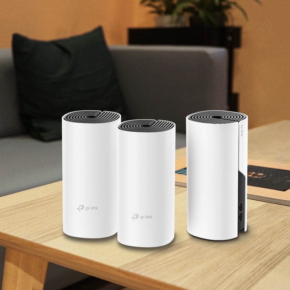 Фото Бесшовный Mesh роутер TP-Link Deco M4 (DECO M4(3-PACK)) AC1200 10/100/1000BASE-TX (упак.:3шт)